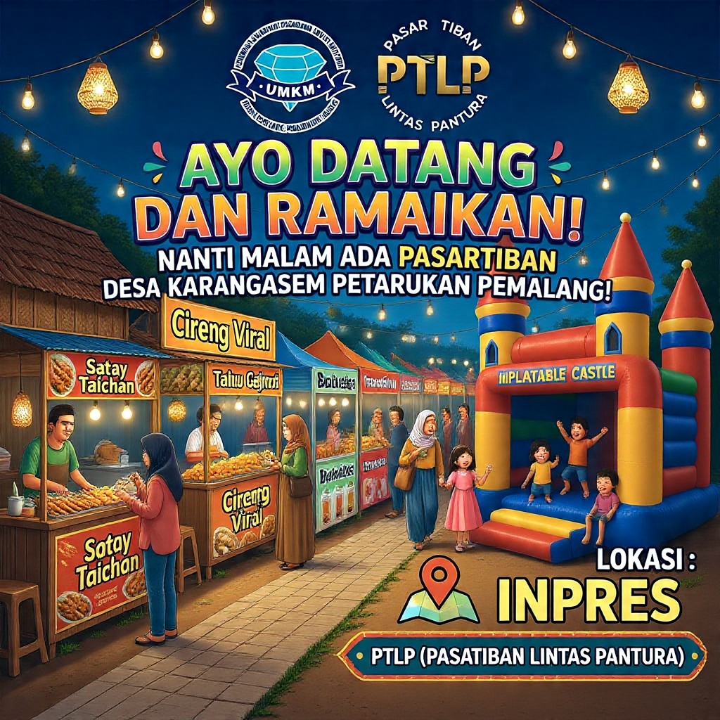 Jadwal pasar tiban nanti malam