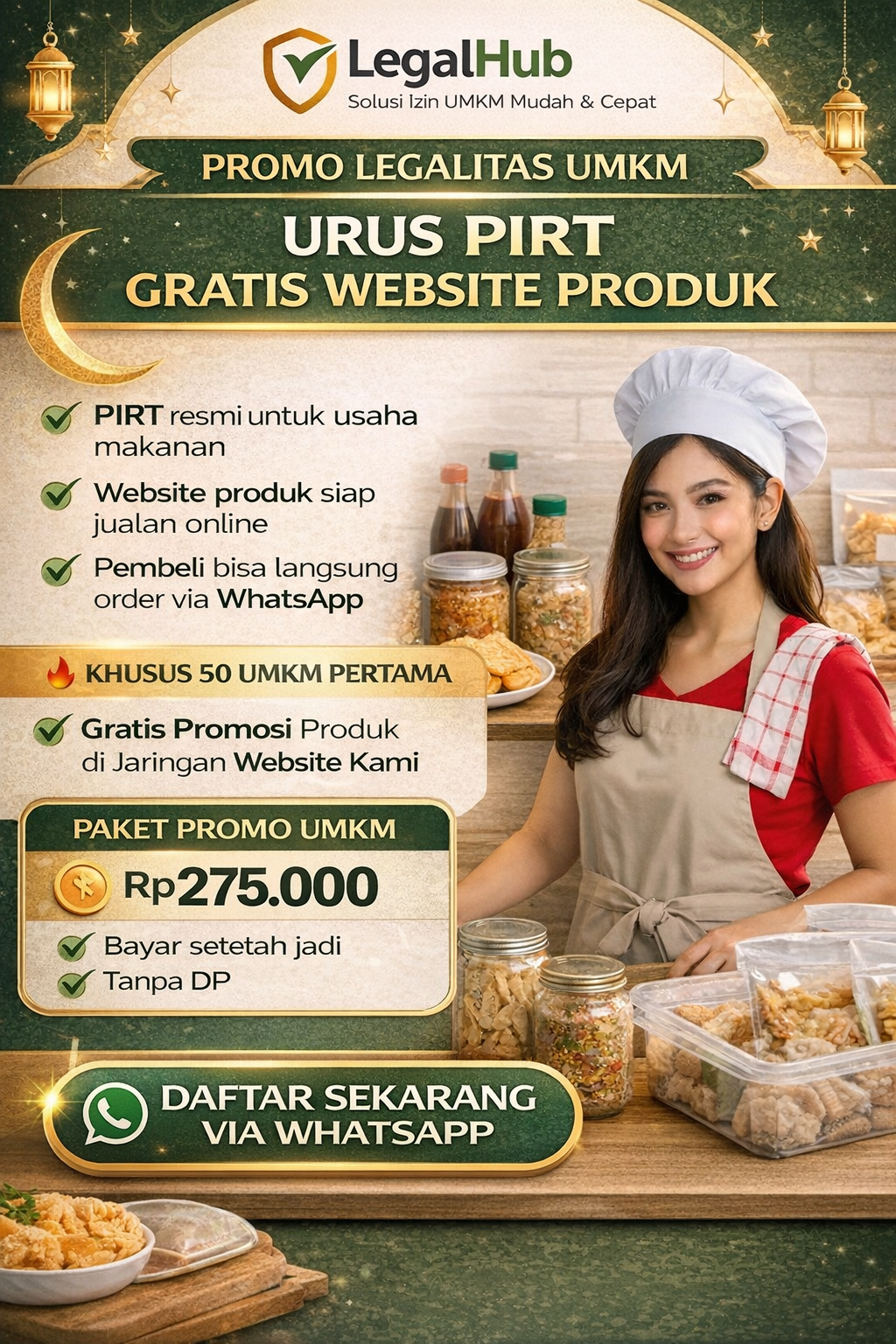 Jasa Pengurusan PIRT Pemalang, Tegal, Brebes  Bonus Website Produk