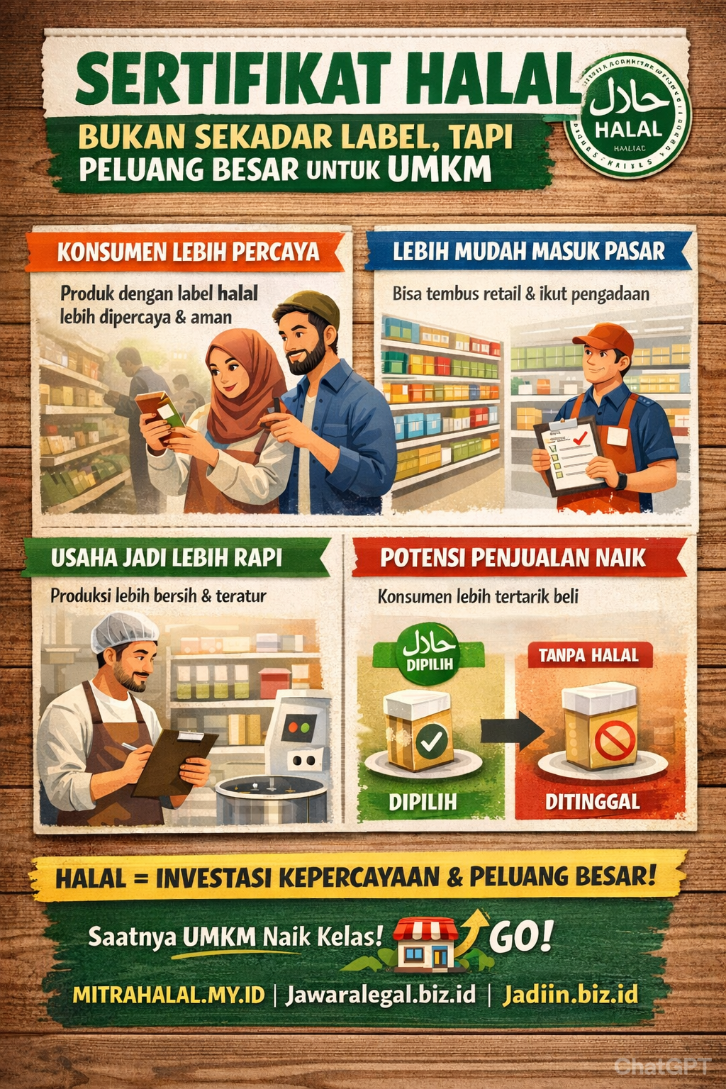 Sertifikat halal bantu naikin omset